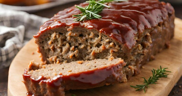 Classic Homestyle Meatloaf with Brown Sugar Glaze